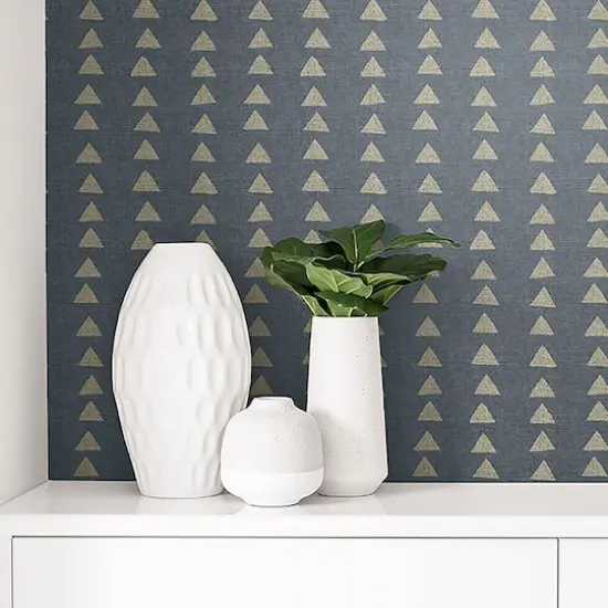 Surface Style Nomadic Triangle Peel & Stick Wallpaper Slate {5}