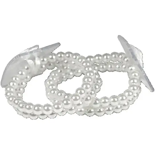 Jam Paper Sweet Pea Flower Bracelet, 2ct. White {1}