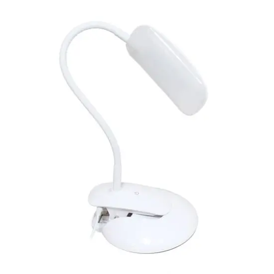 Simple Designs Flexi LED Rounded Clip Light White {1}