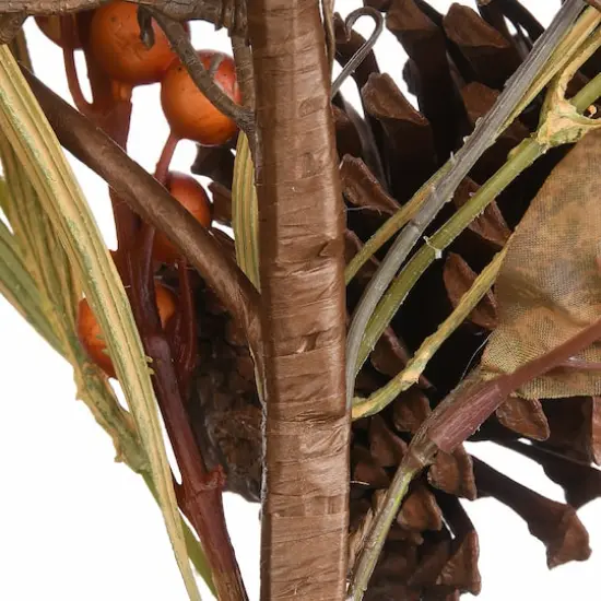 Autumn Pine Nut Spray With Pumpkin Gourds, 2ct. {7}