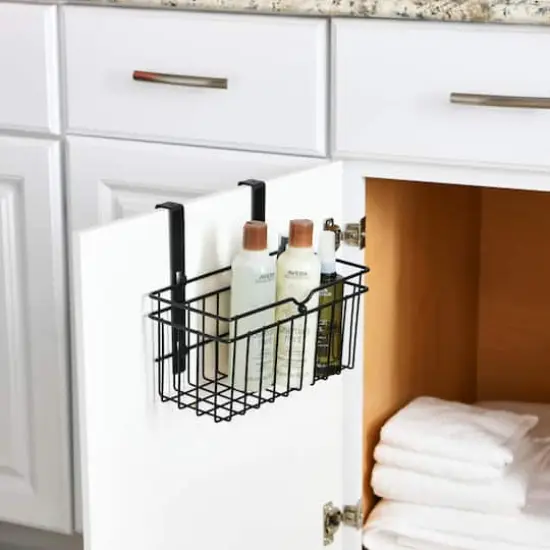 Household Essentials Over the Door Metal Basket {4}