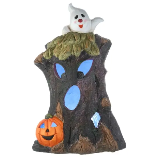 18" LED Haunted Tree Trunk {1}