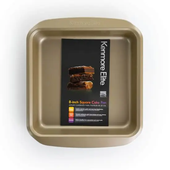 Kenmore Elite 8" Nonstick Carbon Steel Square Cake Pan {5}