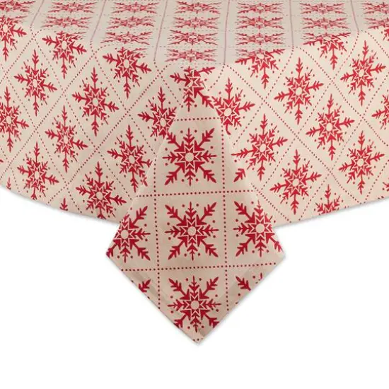 DII&reg; Scandinavian Snowflakes Tablecloth {5}