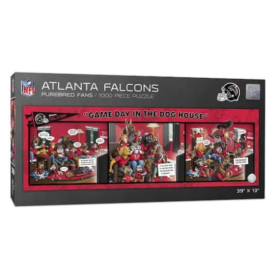 NFL Game Day in the Dog House 1,000 Piece Puzzle Atlanta Falcons {1}