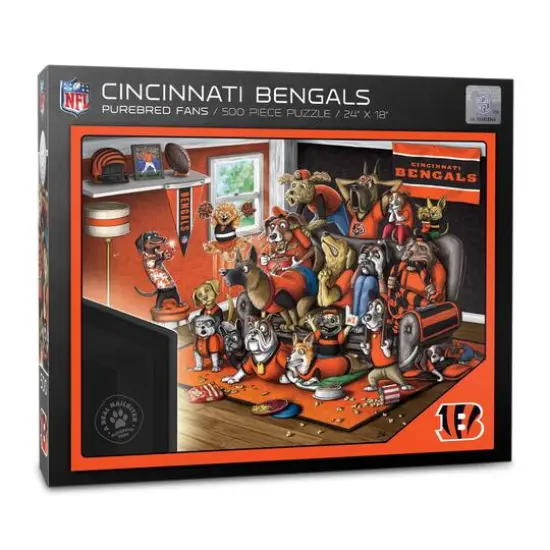 NFL Purebred Fans A Real Nailbiter 500 Piece Puzzle Cincinnati Bengals {1}