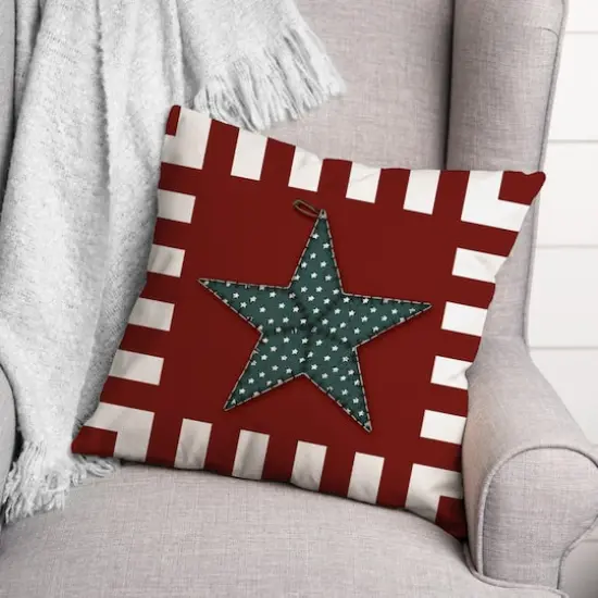 Primitive Star Throw Pillow {4}