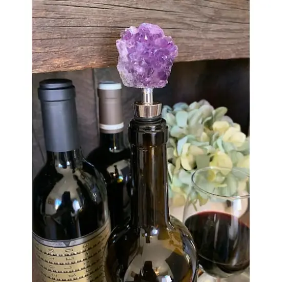 Wine Stopper with Amethyst {3}