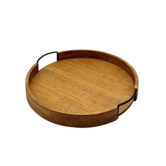 14" Brown Flameless Candle Round Tray by Ashland&reg; {3}