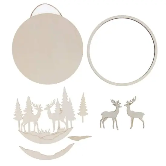 6" Deer Plaque DIY Wood D&eacute;cor Kit by Make Market&reg; {4}