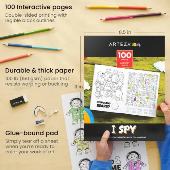 Arteza&reg; Kids Activity Book, I Spy, 50 pages {6}