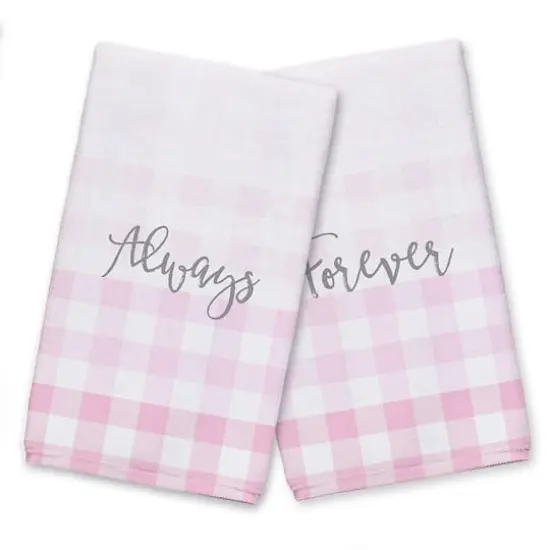 Always & Forever Buffalo Check Tea Towel Set {1}