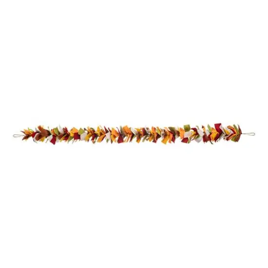 Glitzhome&reg; 6ft. Fall Multicolor Felt Garland {6}
