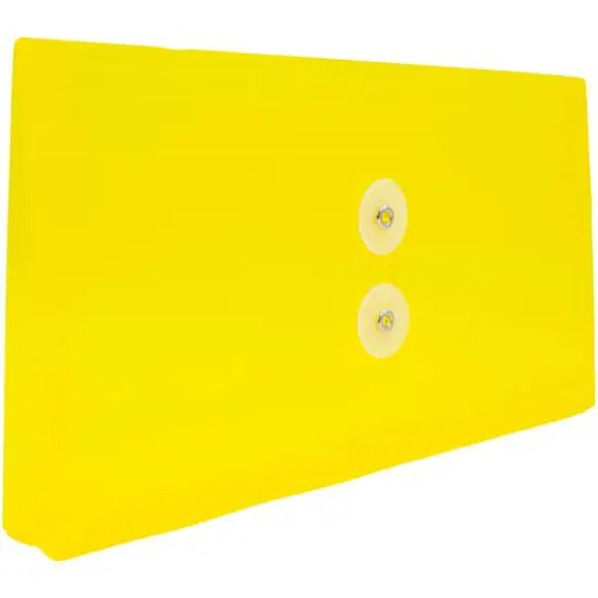 JAM Paper #10 Plastic Envelopes with Button & String Tie Closure, 12ct. Yellow {5}