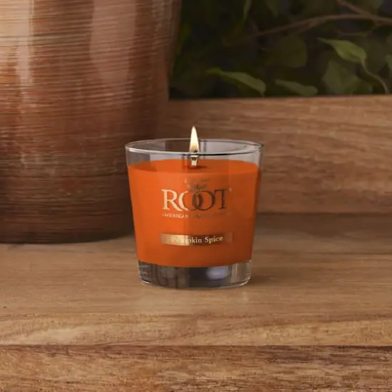 Root Candles 6.3oz. Small Scented Honeycomb Veriglass Jar Candle Pumpkin Spice {3}