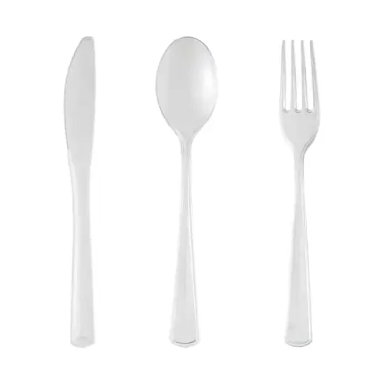 Clear Plastic Cutlery Value Pack, 120ct. by Celebrate It™ {3}