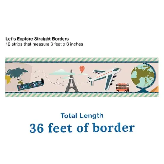 Carson Dellosa&reg; Let's Explore Straight Border, 216ft. {4}