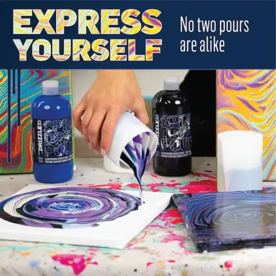 FolkArt&reg; Drizzle&trade; Flash Pour Fluid Pouring Acrylic Paint Cosmo Flash {7}