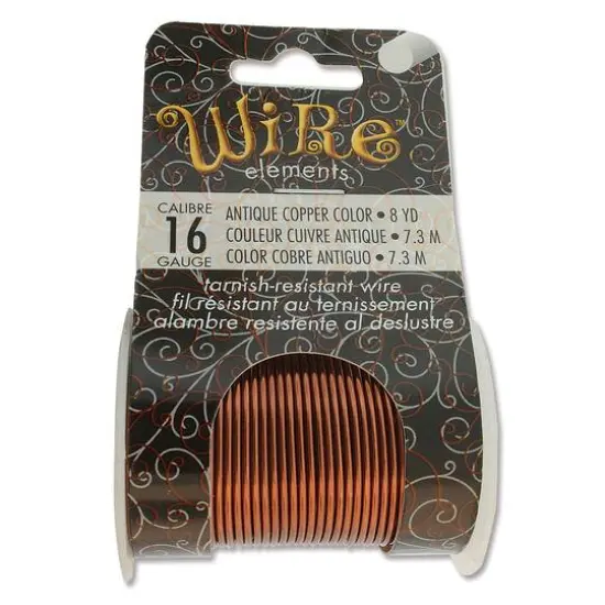 The Beadsmith&reg; Wire&trade; Elements 16 Gauge Tarnish-Resistant Wire Antique Copper {1}