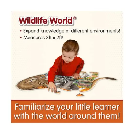Wildlife World Puzzle - Safari: 200 Pcs {6}
