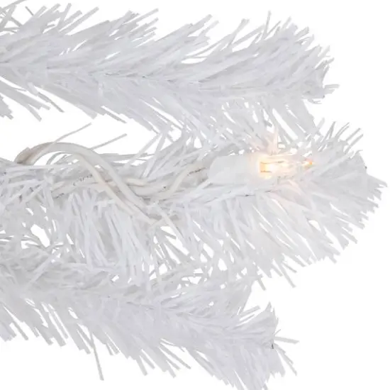 9ft. Clear Lighted Snow White Garland {9}