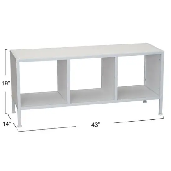 Household Essentials Jamestown 43" TV Stand White {4}