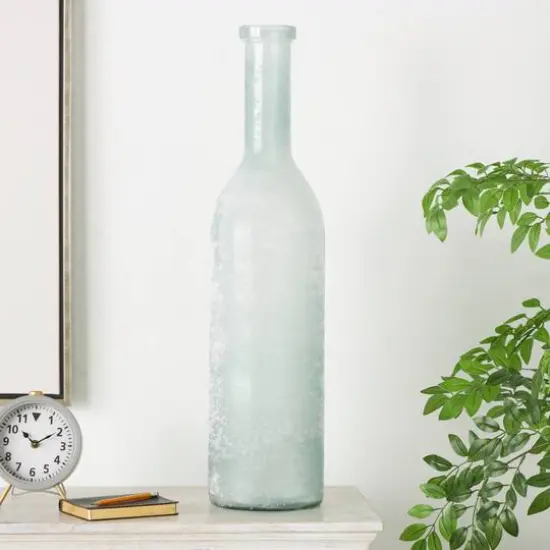 29" Frosted Spanish Bottle Glass Vase {11}