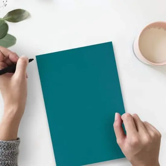 JAM Paper Matte 8.5" x 11" 80lb. Cardstock, 50 Sheets Teal Blue {5}