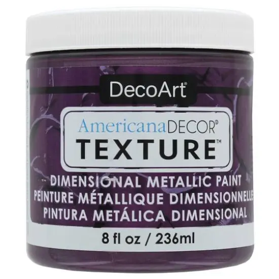 DecoArt&reg; Americana Decor&reg; Texture&trade; Dimensional Metallic Paint Plum {1}