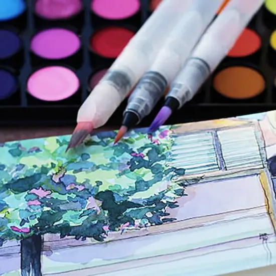 Yasutomo Niji&reg; Waterbrush&reg; V2 Set {5}