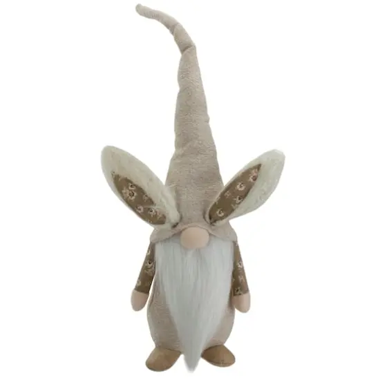 20" Spring Floral Easter Bunny Gnome Figure {1}
