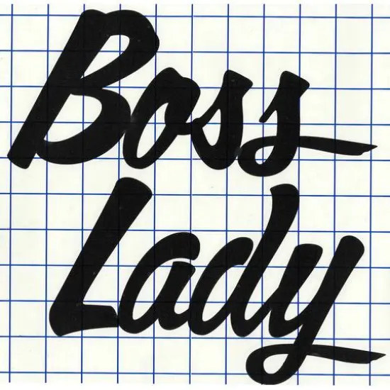 Leisure Arts&reg; Vinyl Boss Lady Black Wall Decal {1}