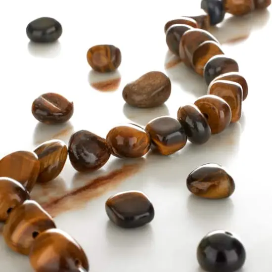 Yellow Tiger Eye Potato Beads by Bead Landing&trade; {3}