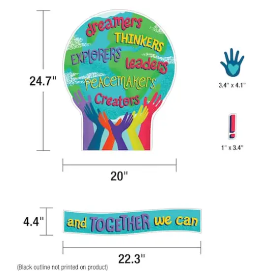 Carson Dellosa Education&trade; One World Together We Can Change the World Bulletin Board Set {3}