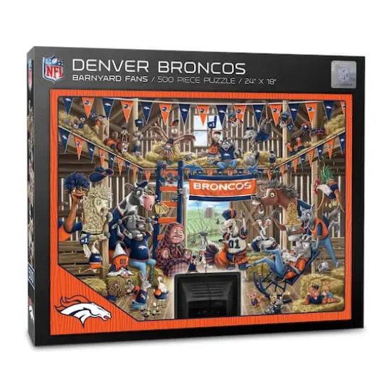 NFL Barnyard Fans 500 Piece Puzzle Denver Broncos {1}