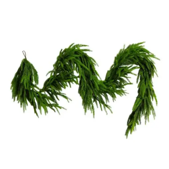 10ft. Artificial Real Touch Norfolk Island Pine Garland with Natural Look {1}