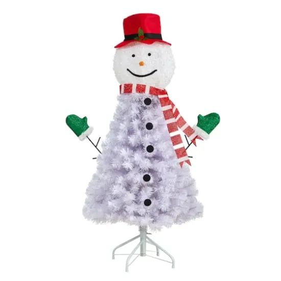 4ft. Unlit Snowman Artificial Christmas Tree {1}