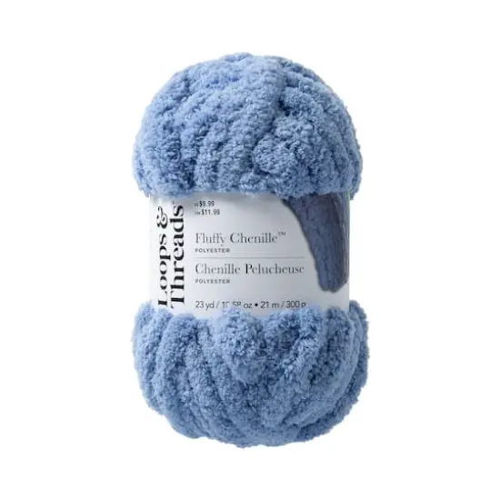 Fluffy Chenille&trade; Yarn by Loops & Threads&reg; Periwinkle {1}