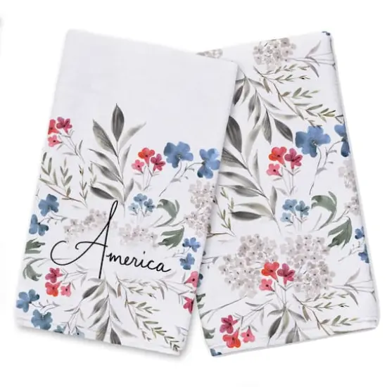Floral America Tea Towel Set {1}