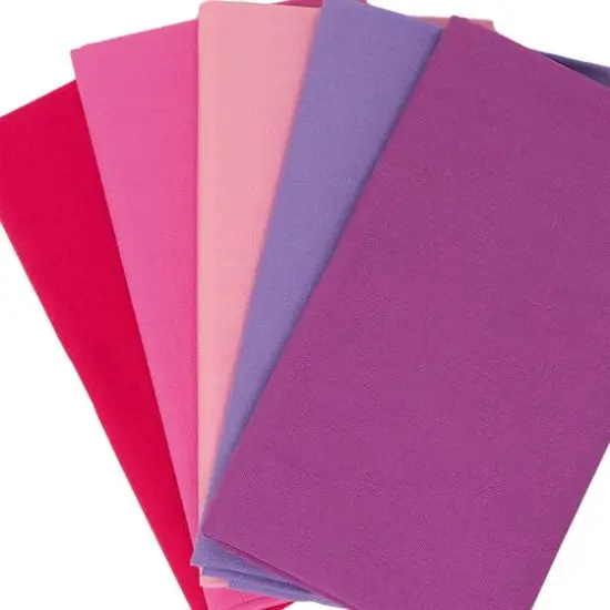 SINGER Solid Cotton Fabric Bundle Pink Purple Sunset {3}