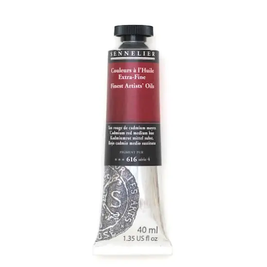 Sennelier Artists' Oil Color, 40mL 616 Cadmium Red Medium Hue S4 {1}