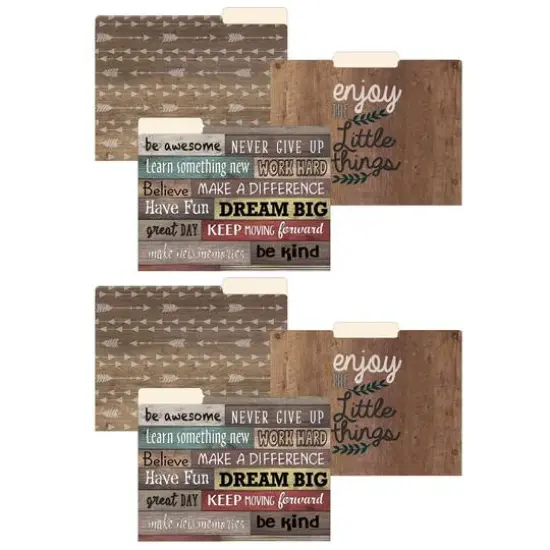 Teacher Created Resources Farmhouse Chic File Folders, 2 Packs of 12 {1}