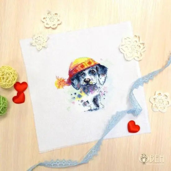 Oven Cute Puppy Cross Stitch Kit {6}