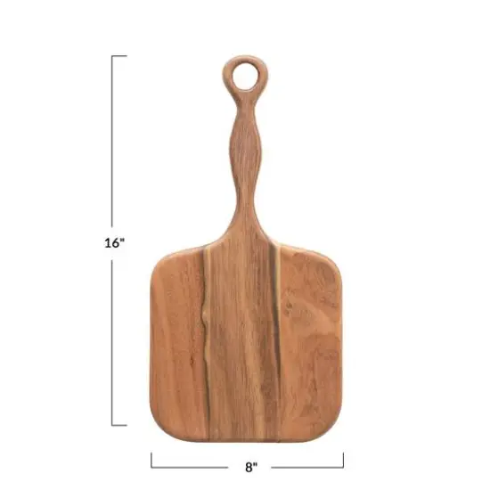 Hello Honey&reg; Acacia Wood Cutting Board with Long Handle {7}