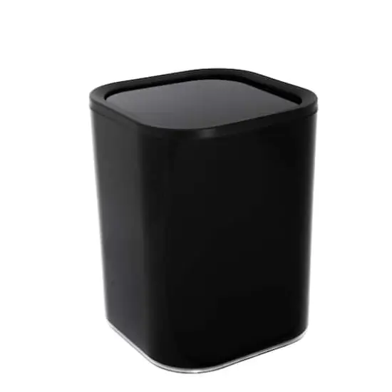 Bath Bliss Black Acrylic 8L Waste Bin {3}