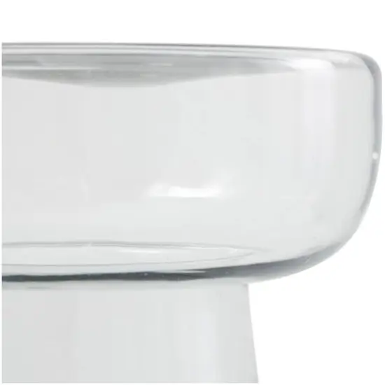 20" Glass Modern Side End Accent Table Clear {4}