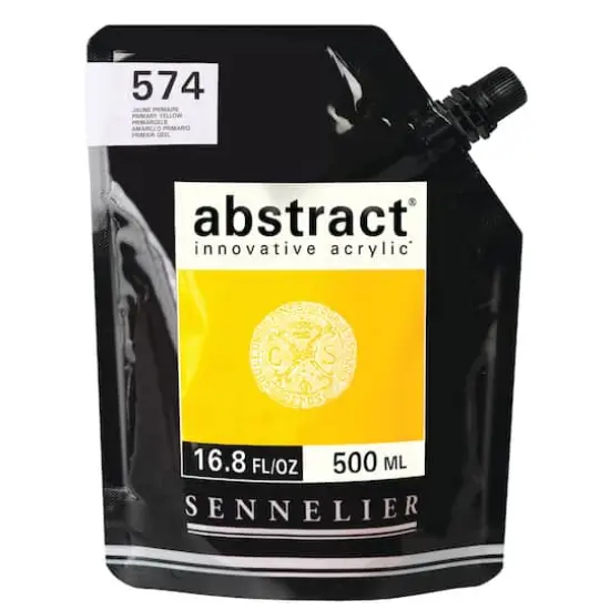 Sennelier Abstract&reg; Innovative Acrylic, 500mL 574 Primary Yellow {1}