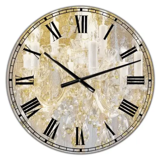 Designart 'Treasured Cottage Oversized Fashion Wall Clock {1}