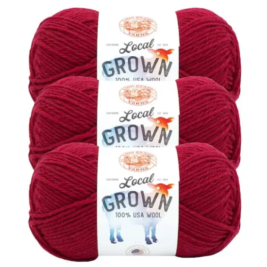 3 Pack Lion Brand&reg; Local Grown Yarn Apple Pie {1}