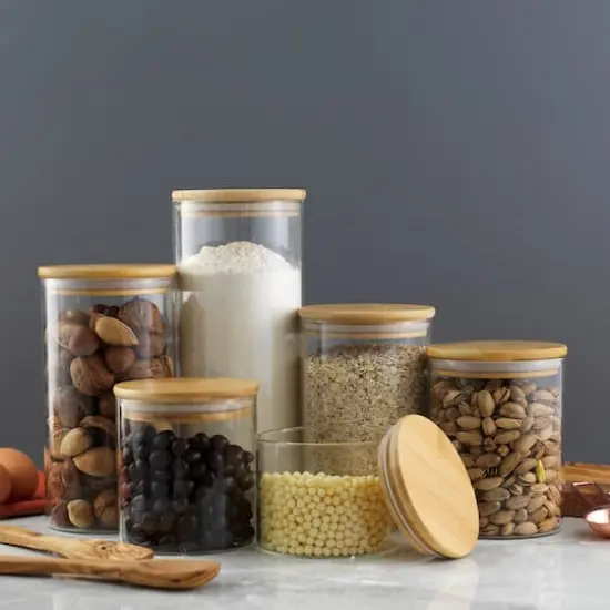 JoyJolt&reg; Airtight Storage Jars with Clamp Lids Set {5}